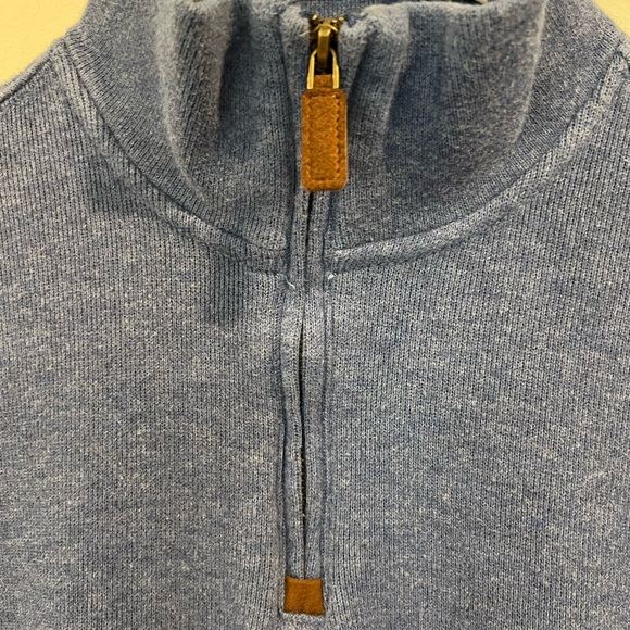 Polo Ralph Lauren Blue Quarter Zip Sweater Med M - Picture 3 of 7